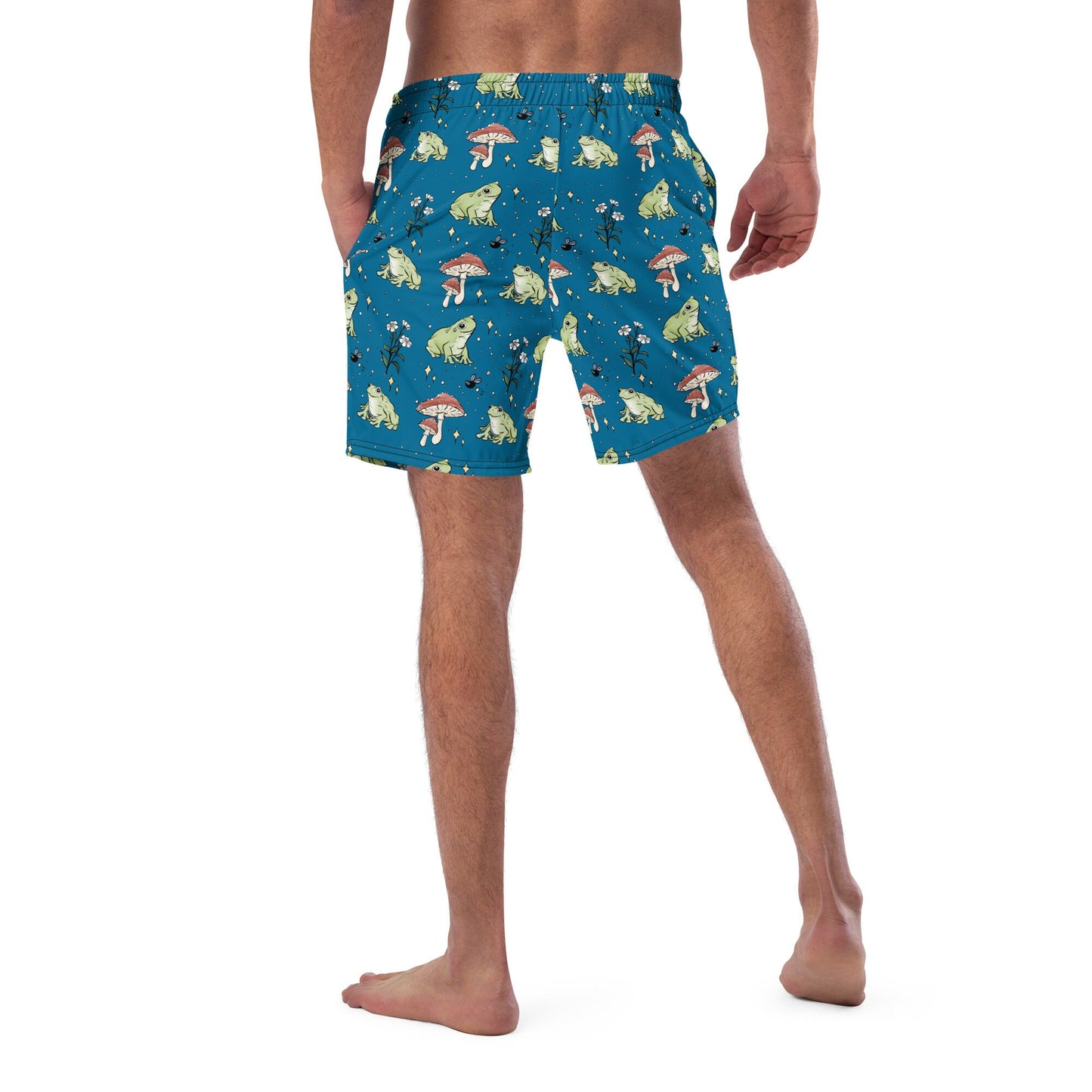 Frog and Mushroom Men's swim trunks | Recycled Material