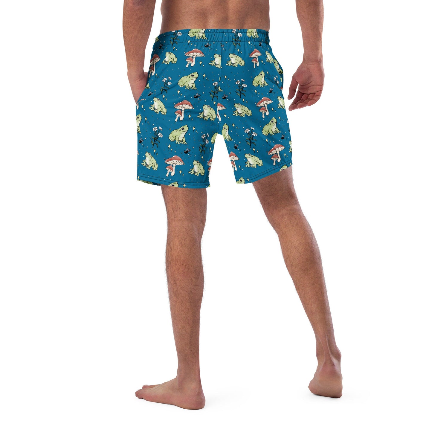 Frog and Mushroom Men's swim trunks | Recycled Material