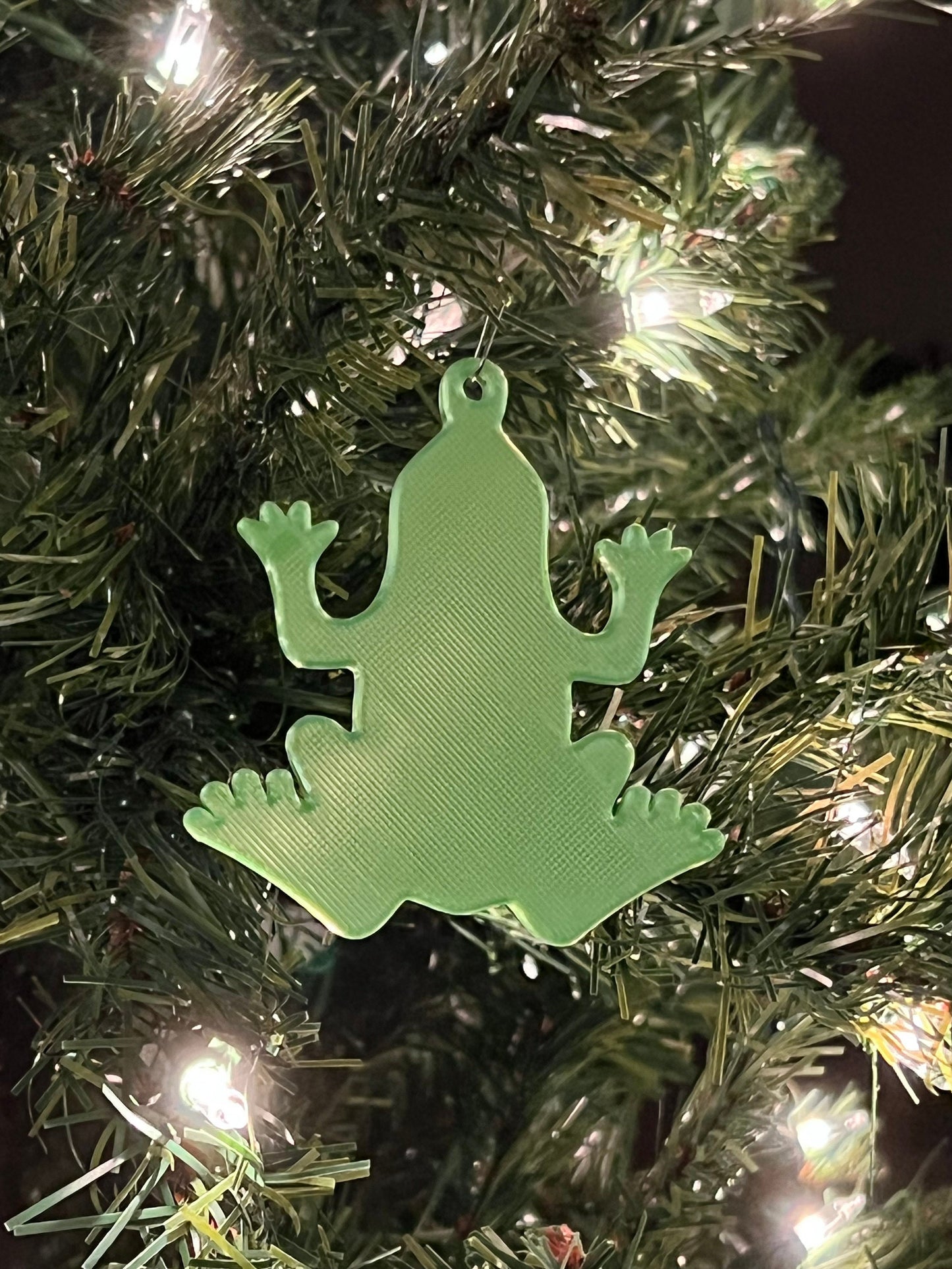 Christmas Tree Ornament Frog | Frog Silhouette Ornament | Christmas Tree Decor