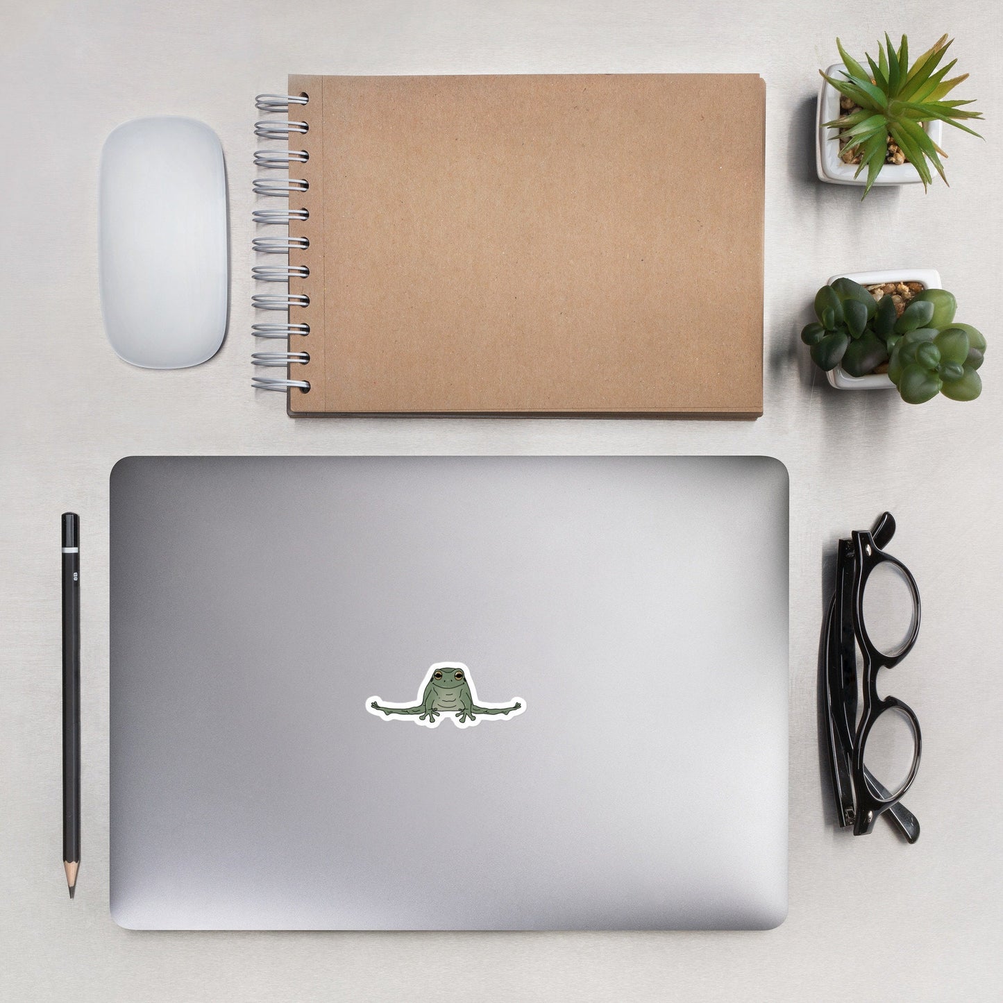 Frog Split Sticker | Laptop Bottle Vinyl Decal | Waterproof