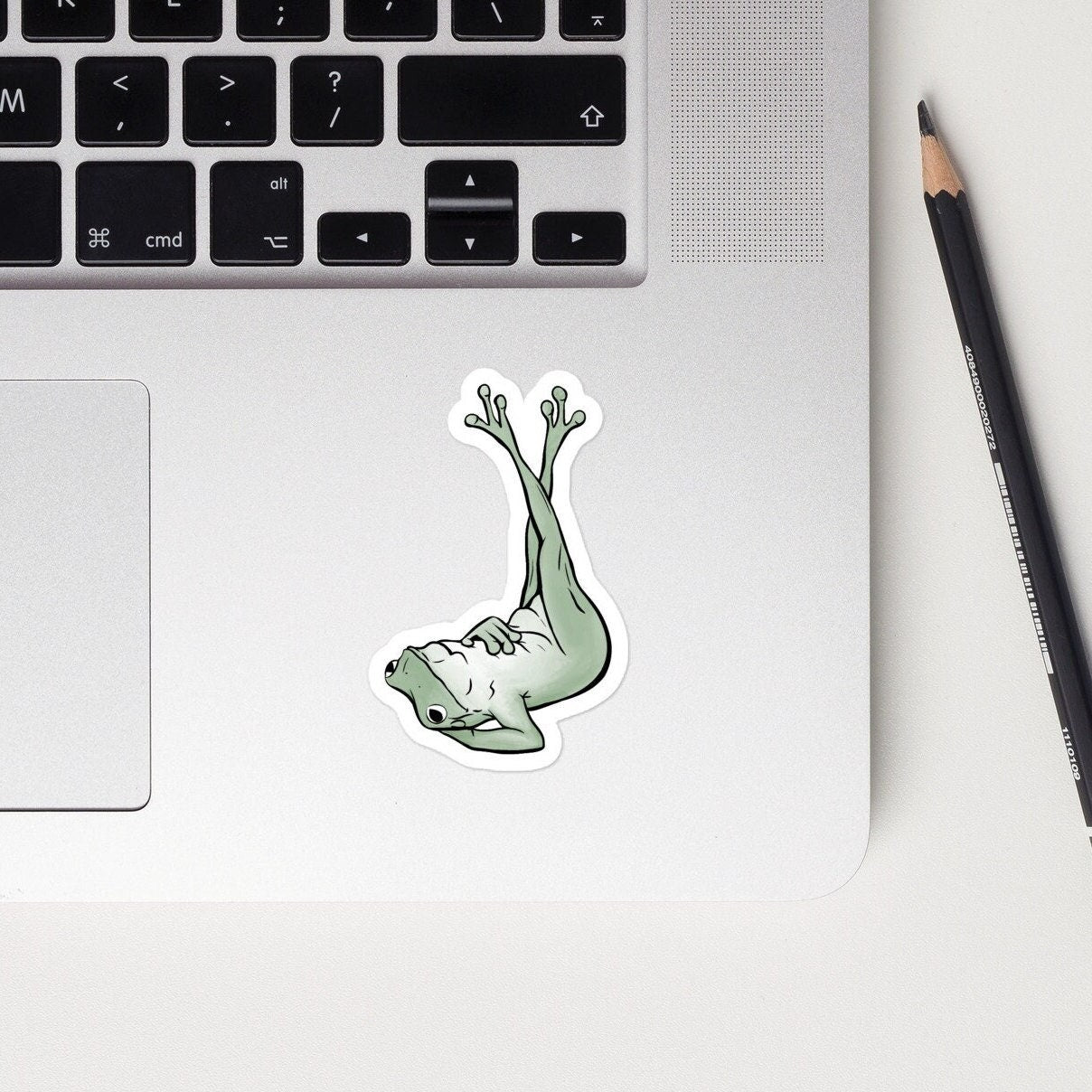 Chill Frog Sticker | Laptop Bottle Vinyl Decal | Waterproof