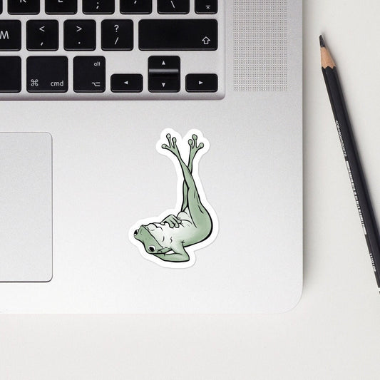 Chill Frog Sticker | Laptop Bottle Vinyl Decal | Waterproof