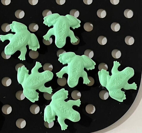 Frog Shoe Charms | Jibbets for Crocs | Shoe Accessory | Green 3D Printed Frog Shoe Charms Jibbetz Gift