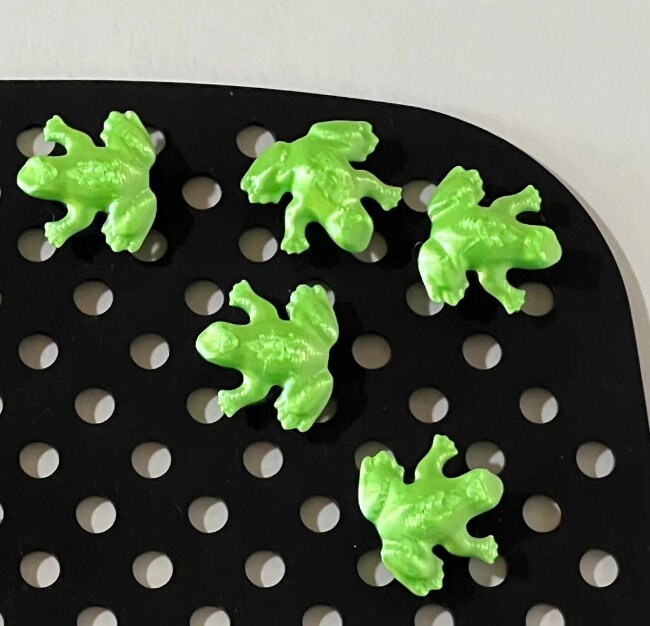 Frog Shoe Charms | Jibbets for Crocs | Shoe Accessory | Green 3D Printed Frog Shoe Charms Jibbetz Gift